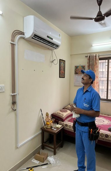AC installation project completed