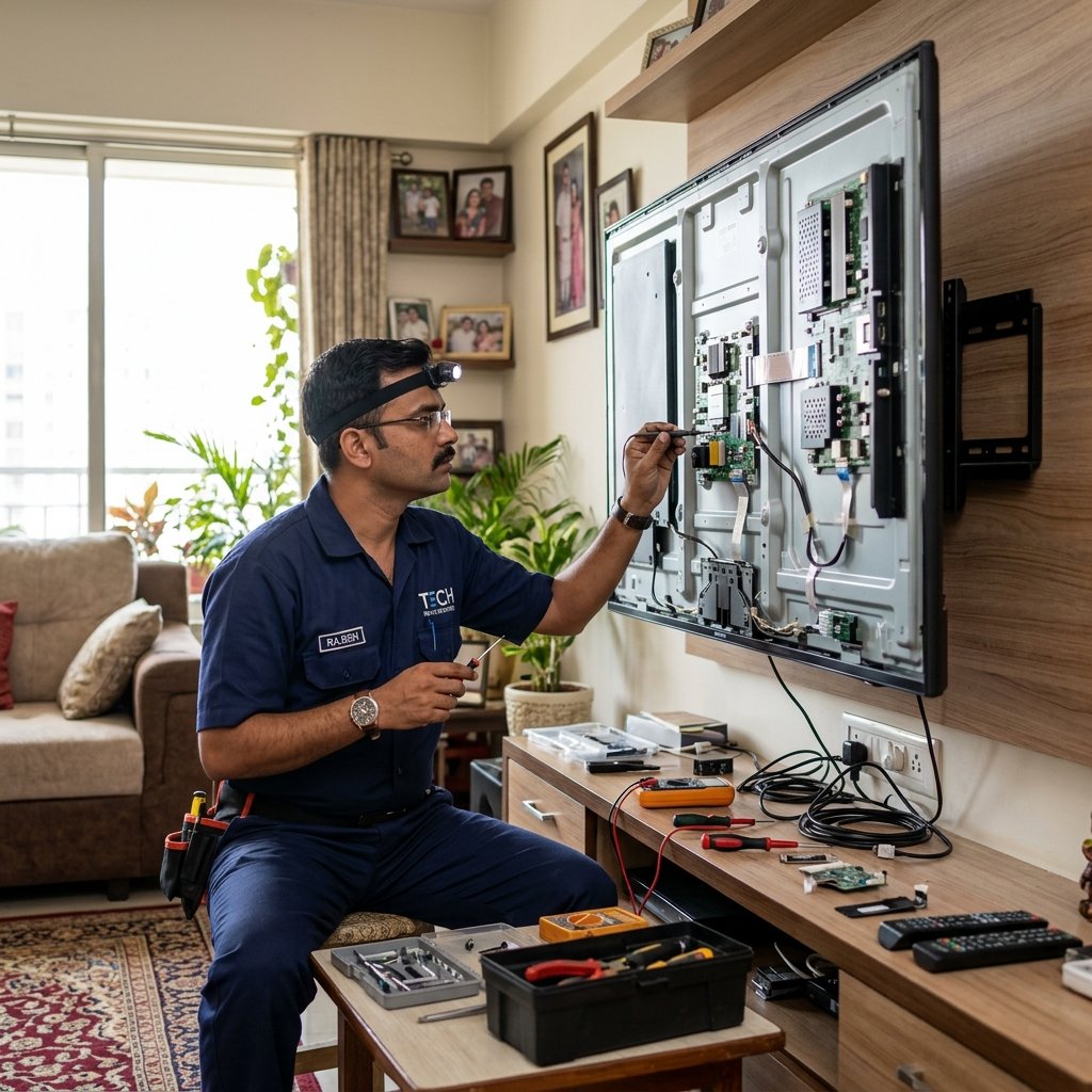 Television repair and wall mount